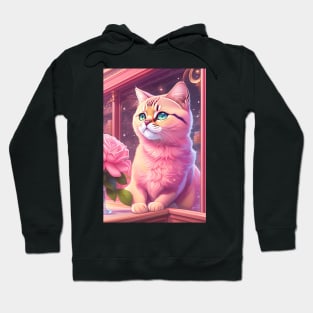 Pinkish British Shorthair Hoodie